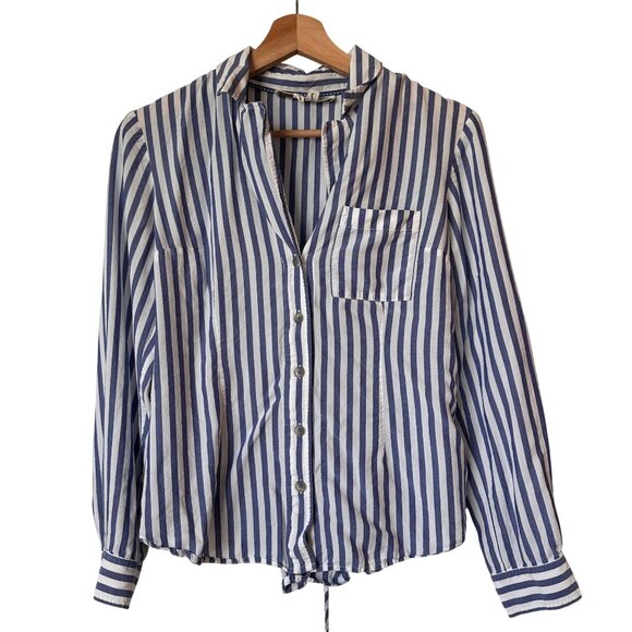 Pilcro & The Letterpress Womens Striped Button-Up Long Sleeve Size 6 Small - Picture 1 of 9